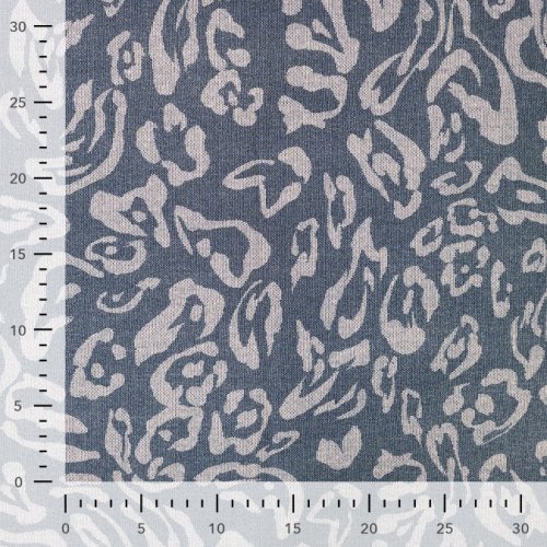 Preview: Viskosegemisch - Arjan Leo Struktur - denim