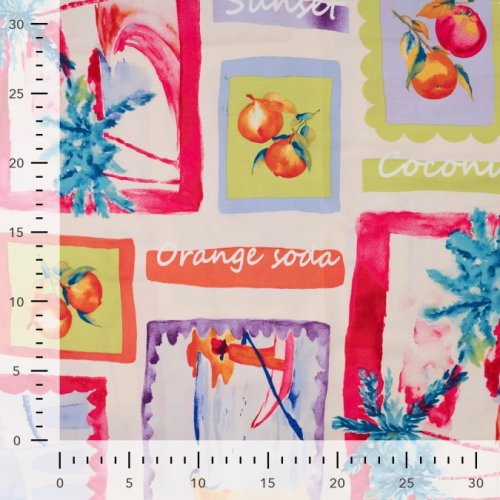 Preview: Viskose Popeline - Seasonal Elegance - multicolor