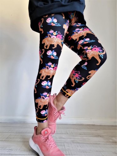 Preview: RESTSTÜCK 1,0m !!! - Funktionsstoff - Flower Track - Col. 32 - schwarz - Performance - Hamburger Liebe - Albstoffe