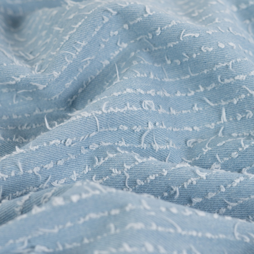 RESTSTÜCK 1,60m !!! - Denim - Fringe Vibe - light blue