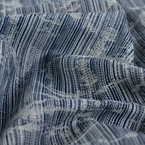 Jacquard Denim - Gridlinie - blue