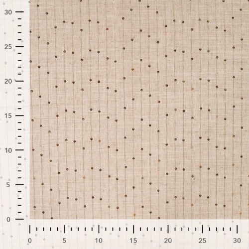 Viskose Leinen - Streifen - Pailetten - Patsy - sand/gold