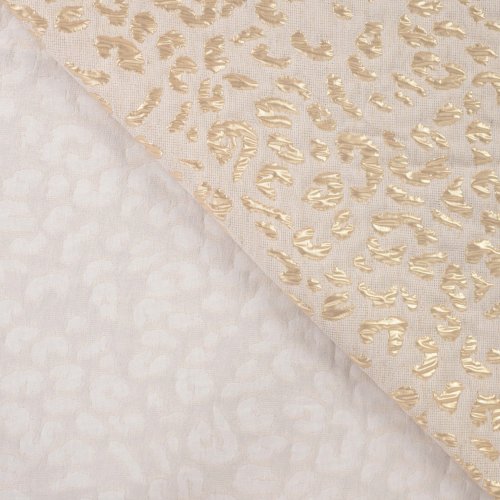 Preview: Leinen Jacquard - Elijah Leo - sand/gold