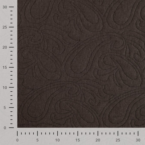 Preview: Jacquard - Paisley - 3D - dusty brown
