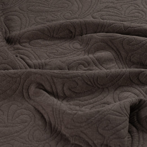 Jacquard - Paisley - 3D - dusty brown