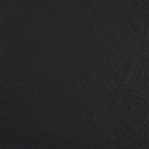 Jacquard - Paisley - 3D - black