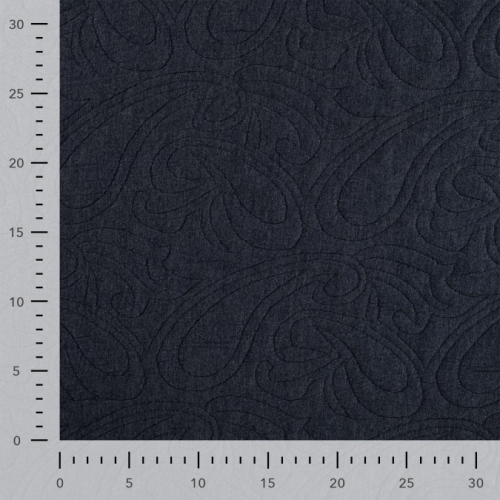 Preview: Jacquard - Paisley - 3D - navy