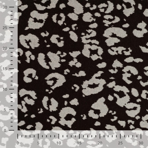 Heavy Jacquard - Leopard - dark brown