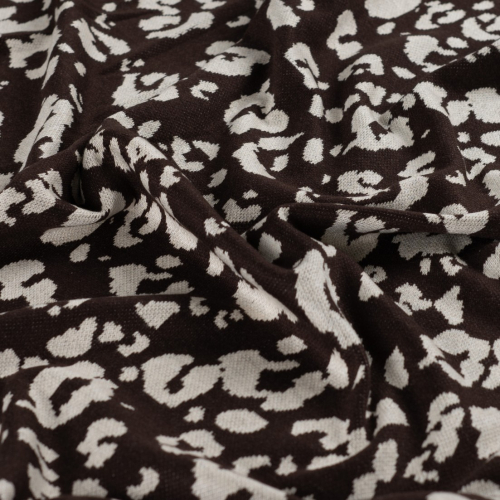 Heavy Jacquard - Leopard - dark brown