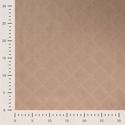 Preview: Scuba Suede - Wildlederoptik - gesteppt - Diamond - sand