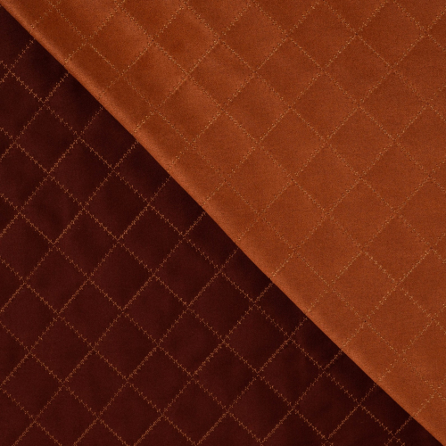 Preview: Scuba Suede - Wildlederoptik - gesteppt - Diamond - rost