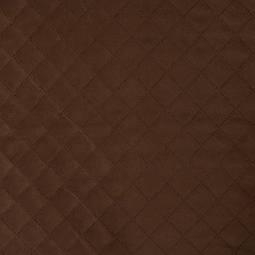 Preview: Scuba Suede - Wildlederoptik - gesteppt - Diamond - braun