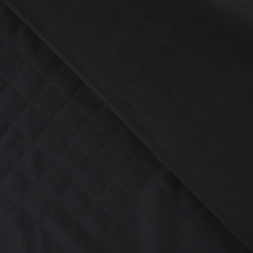 Preview: Scuba Suede - Wildlederoptik - gesteppt - Diamond - schwarz