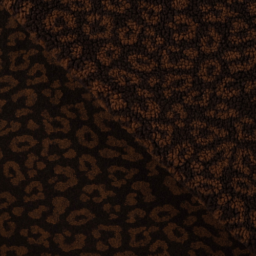 Preview: Teddy Plüsch - Mantelstoff - Luuk Leo - dark brown/brown