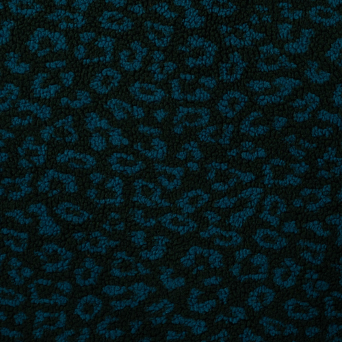 Teddy Plüsch - Mantelstoff - Luuk Leo - dark green/petrol