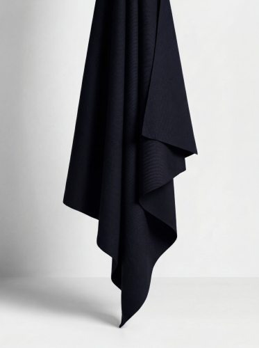 Preview: Baumwoll Twill mit TENCEL™ Lyocell - Riva - dark navy - meetMilk