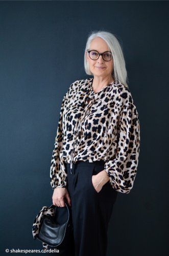 RESTSTÜCK 0,90m !!! - Viskose - Leo klein - camel - Geoluxe by Ki-ba-doo - Swafing