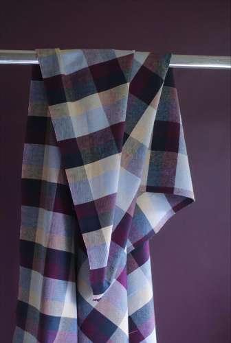 Preview: Struktur Baumwollstoff - Woodland Check - vero - Mind the Maker
