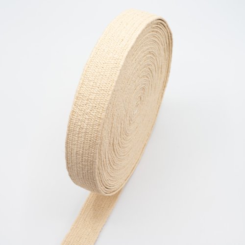 Preview: Gummiband - Bast - 40mm - uni - ecru