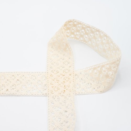 Lace Bordüre - Leana - 45mm - natur