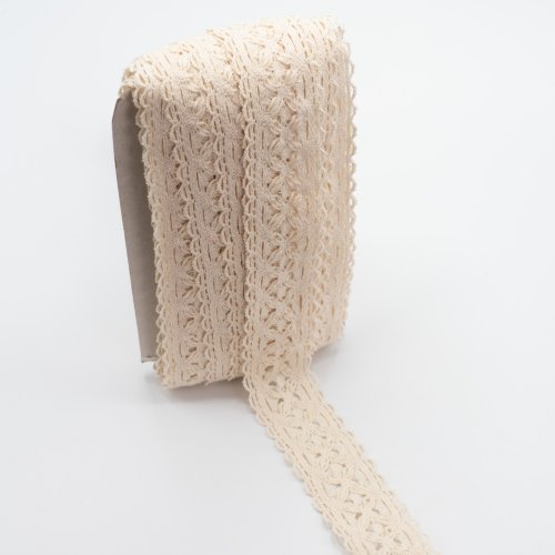 Preview: Lace Bordüre - Marlin - 50mm - natur