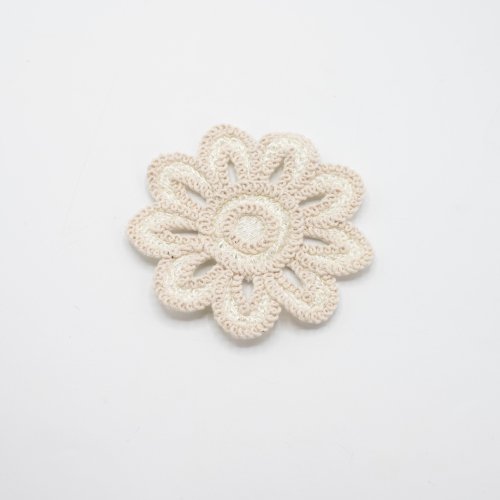 Applikation - Dala Flower - Aufnäher - natur