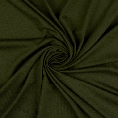 Viskosejersey - uni - khaki