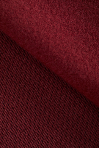 Preview: RESTSTÜCK 1,50m !!! - Organic Sweat - basic brushed - red - Mind the Maker