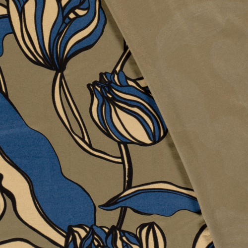 Preview: RESTSTÜCK 0,40m !!! - Viskosejersey - Valea Flower - khaki