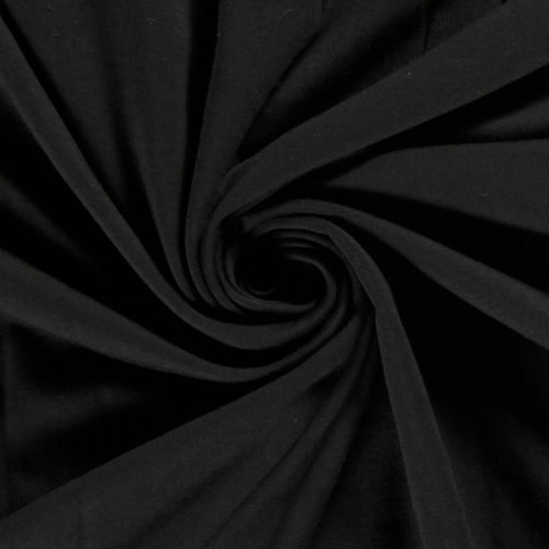 Viskosejersey - uni - schwarz
