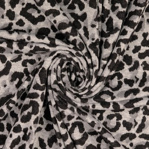 Interlock Jacquard - Leo Caven - grau