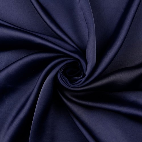Satin - Futterstoff - navy