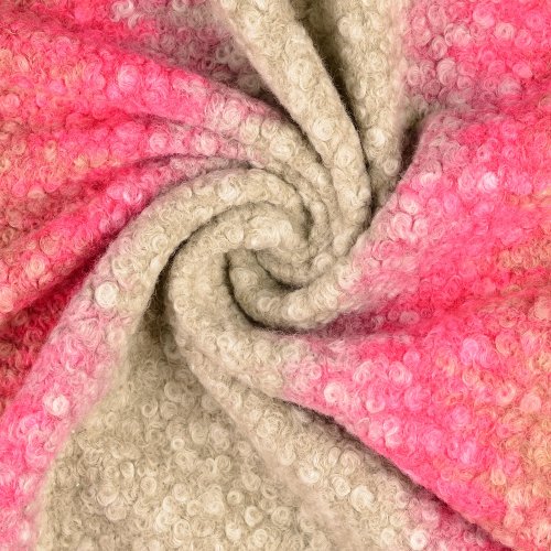 Mantel Bouclé - Joy - natur/pink