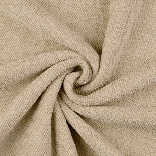 RESTSTÜCK 0,40m !!! - Chenille Strick mit Teddyabseite - Caprice - beige