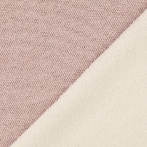 Chenille Strick mit Teddyabseite - Caprice - altrosa