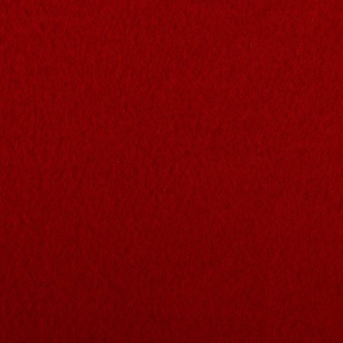 Wollfleece - uni - rot