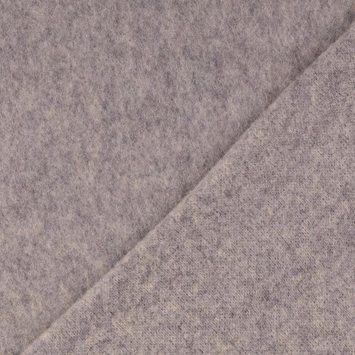 Wollfleece - uni - grau