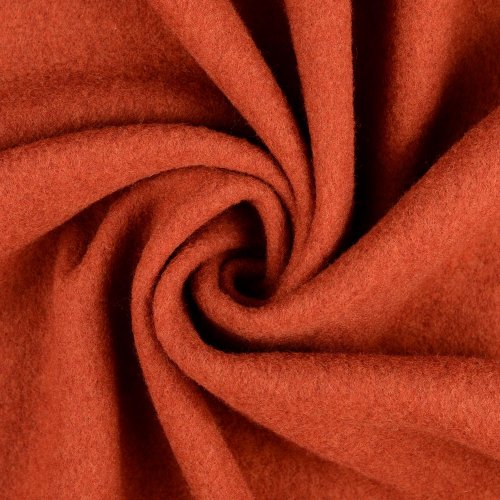 Wollfleece - uni - kupfer
