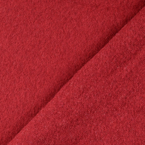 Preview: RESTSTÜCK 1,70m !!! - Wollfleece - uni - bordeaux