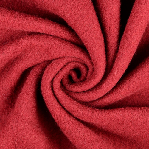 RESTSTÜCK 1,70m !!! - Wollfleece - uni - bordeaux