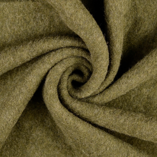 RESTSTÜCK 1,30m !!! - Wollfleece - uni - oliv