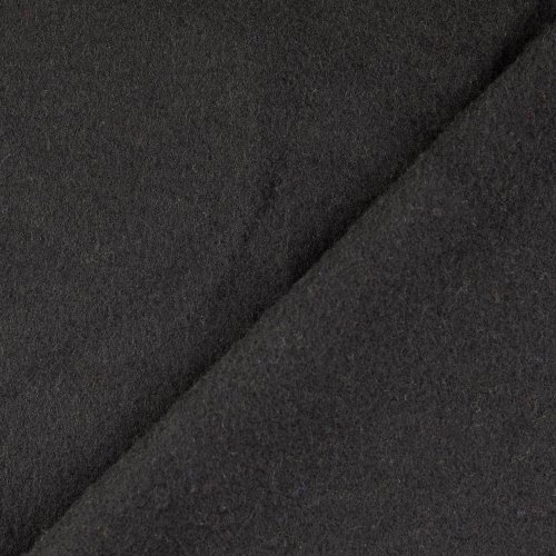 Wollfleece - uni - schwarz