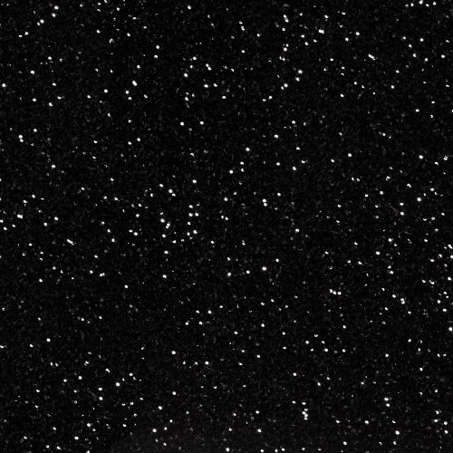 Paillettenstoff - schwarz