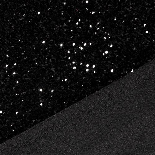 Preview: Paillettenstoff - schwarz