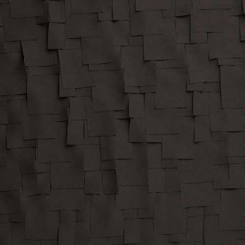 Chiffon - mit Fransen - black