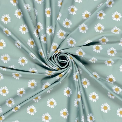 Badestoff Jersey - Marguerite - mint