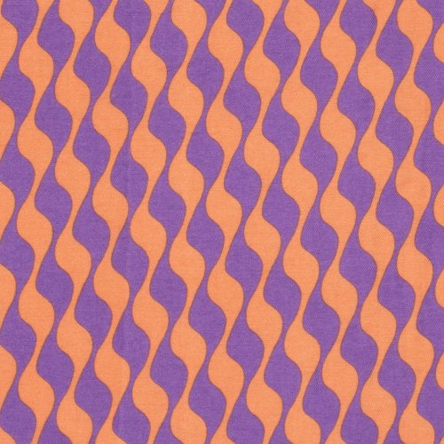 Viskose Twill - Hedda - violett/orange