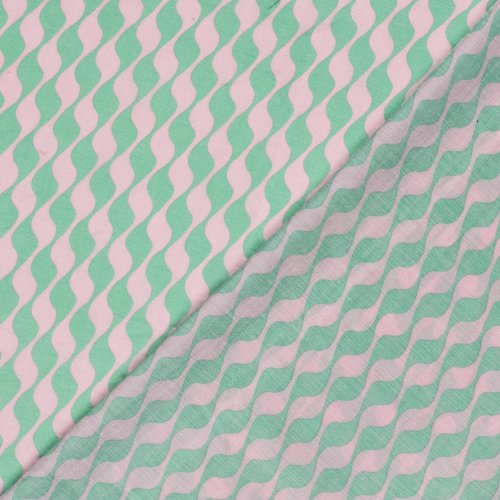 Viskose Twill - Hedda - mint/rosa