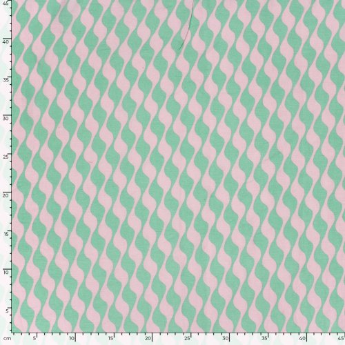 Viskose Twill - Hedda - mint/rosa
