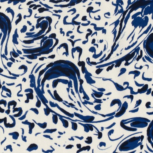 Viskosesatin - matt - Liya - blau